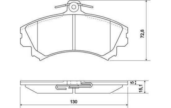 Brake Pad Set, disc brake 36919 ABS, Image 2