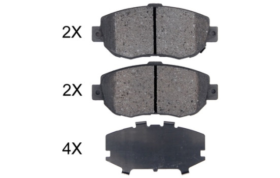 Brake Pad Set, disc brake 36923 ABS