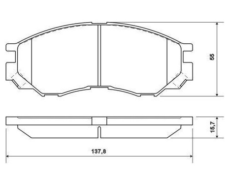 Brake Pad Set, disc brake 36925 ABS, Image 2