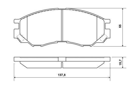 Brake Pad Set, disc brake 36925 ABS, Image 2