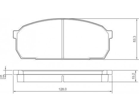 Brake Pad Set, disc brake 36926 ABS, Image 2