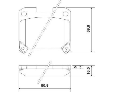 Brake Pad Set, disc brake 36936 ABS, Image 2