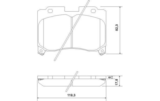 Brake Pad Set, disc brake 36937 ABS, Image 3