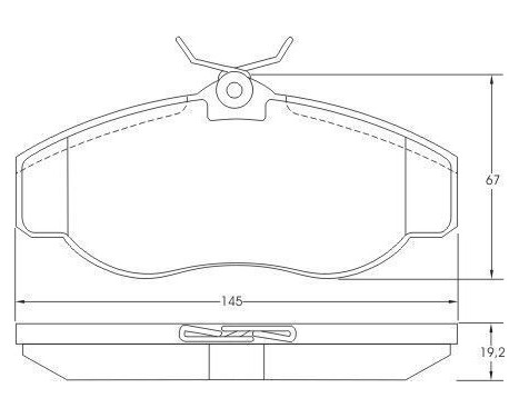 Brake Pad Set, disc brake 36941 ABS, Image 3