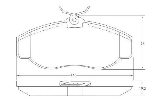 Brake Pad Set, disc brake 36941 ABS, Image 3