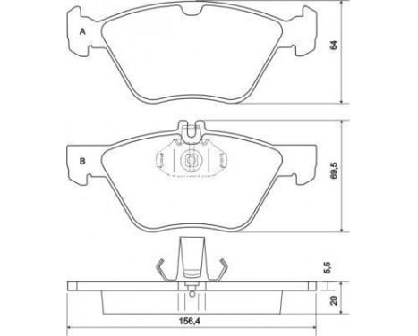 Brake Pad Set, disc brake 36943 ABS, Image 2