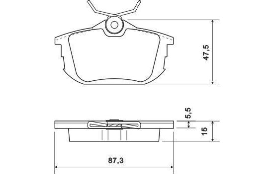 Brake Pad Set, disc brake 36950 ABS, Image 2