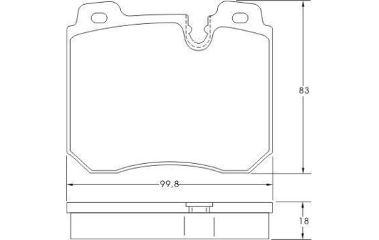 Brake Pad Set, disc brake 36952 ABS, Image 2