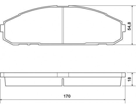 Brake Pad Set, disc brake 36953 ABS, Image 2