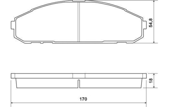 Brake Pad Set, disc brake 36953 ABS, Image 2