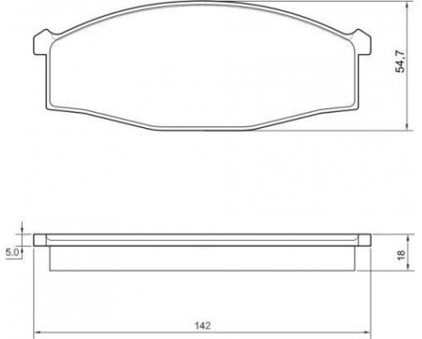 Brake Pad Set, disc brake 36954 ABS, Image 2