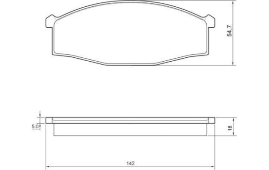 Brake Pad Set, disc brake 36954 ABS, Image 2