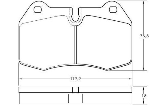 Brake Pad Set, disc brake 36958 ABS, Image 2