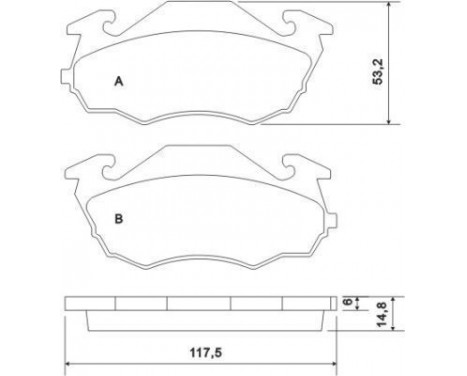Brake Pad Set, disc brake 36971 ABS, Image 2