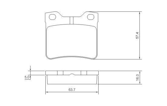 Brake Pad Set, disc brake 36975 ABS, Image 2