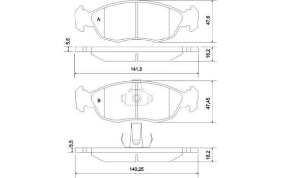 Brake Pad Set, disc brake 36978 ABS, Image 2