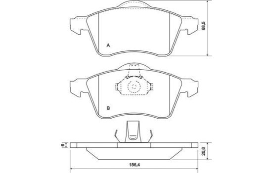 Brake Pad Set, disc brake 36986 ABS, Image 2