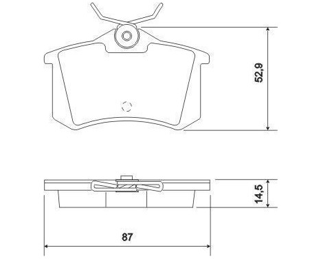 Brake Pad Set, disc brake 36994 ABS, Image 2