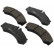 Brake Pad Set, disc brake 37000 ABS