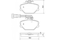 Brake Pad Set, disc brake 37001 ABS