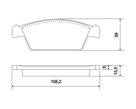 Brake Pad Set, disc brake 37002 ABS, Image 3