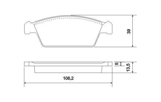 Brake Pad Set, disc brake 37002 ABS, Image 3