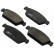 Brake Pad Set, disc brake 37002 ABS