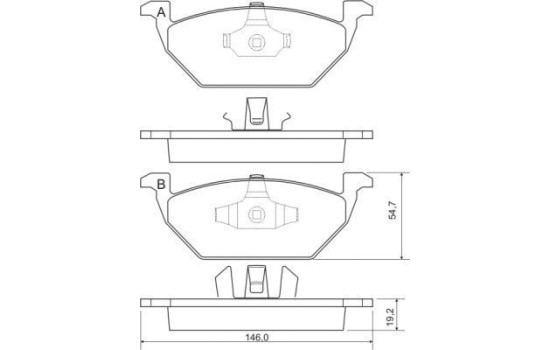 Brake Pad Set, disc brake 37008 ABS, Image 2