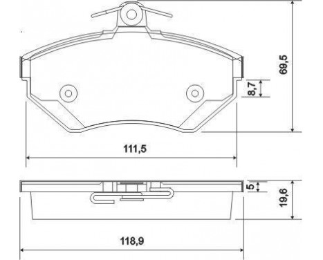 Brake Pad Set, disc brake 37010 ABS, Image 2