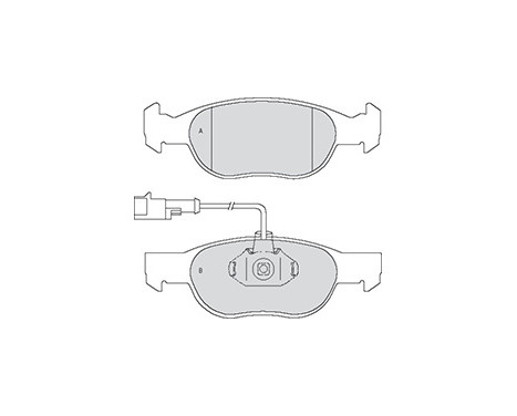 Brake Pad Set, disc brake 37012 ABS, Image 3