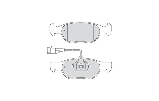 Brake Pad Set, disc brake 37012 ABS, Image 3
