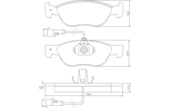 Brake Pad Set, disc brake 37013 ABS, Image 2
