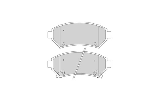 Brake Pad Set, disc brake 37015 ABS, Image 3