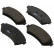 Brake Pad Set, disc brake 37015 ABS