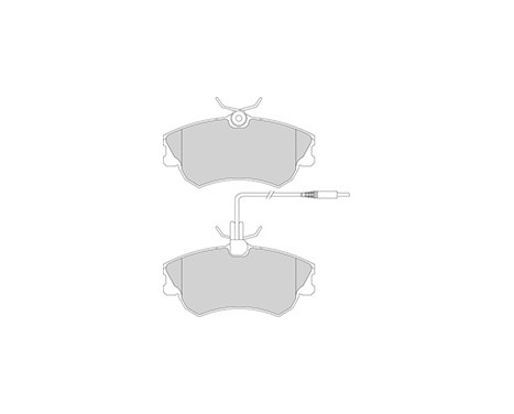 Brake Pad Set, disc brake 37019 ABS