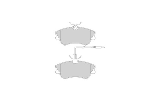 Brake Pad Set, disc brake 37019 ABS