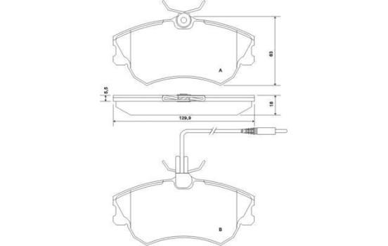 Brake Pad Set, disc brake 37019 ABS, Image 2