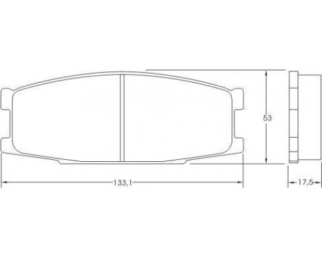 Brake Pad Set, disc brake 37024 ABS