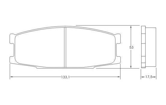 Brake Pad Set, disc brake 37024 ABS