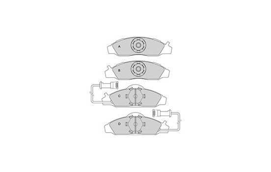 Brake Pad Set, disc brake 37028 ABS, Image 2