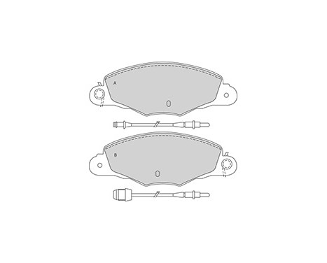 Brake Pad Set, disc brake 37039 ABS, Image 3