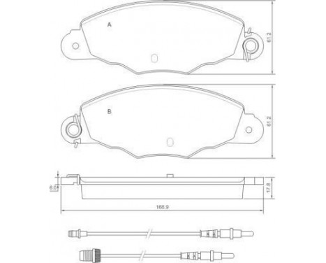 Brake Pad Set, disc brake 37039 ABS, Image 2