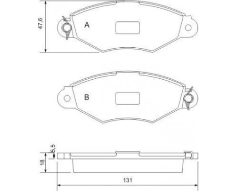 Brake Pad Set, disc brake 37040 ABS, Image 2