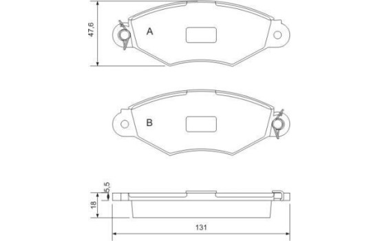 Brake Pad Set, disc brake 37040 ABS, Image 2