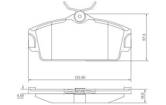 Brake Pad Set, disc brake 37046 ABS, Image 2