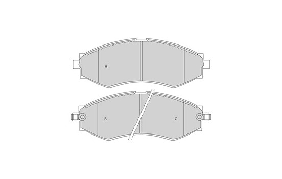 Brake Pad Set, disc brake 37053 ABS, Image 3