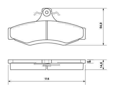 Brake Pad Set, disc brake 37054 ABS, Image 2