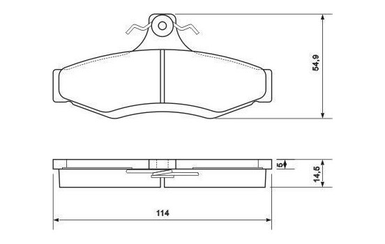 Brake Pad Set, disc brake 37054 ABS, Image 2