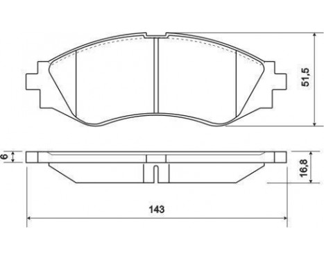 Brake Pad Set, disc brake 37055 ABS, Image 2