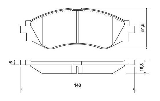 Brake Pad Set, disc brake 37055 ABS, Image 2